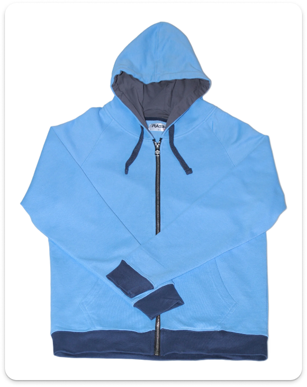 Fully custom zip up hoodie blanks