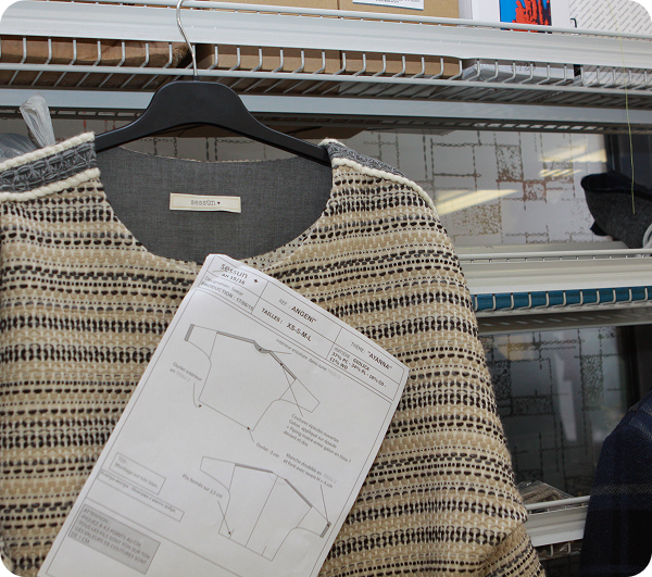 French Fashion Jacket with Technical Specifications for Production