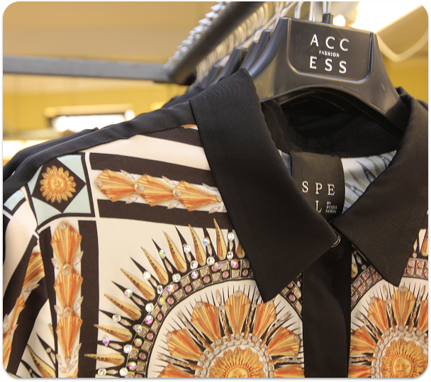 Close-up of Blouse from Spell Collection by Access Fashion.