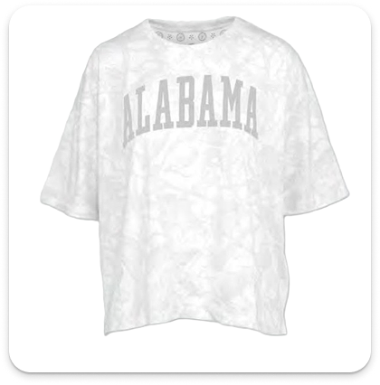 Fully custom t-shirt in marble