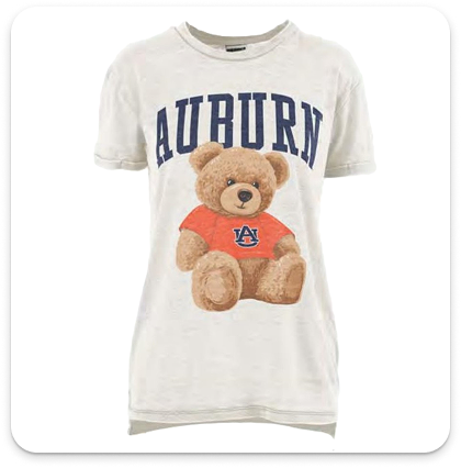 Custom Print Jersey Wear - bear on beige
